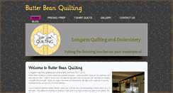 Desktop Screenshot of butterbeanquilting.com