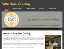 Tablet Screenshot of butterbeanquilting.com
